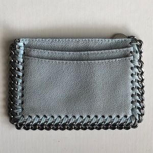 Stella McCartney Baby Blue Suede Card Case